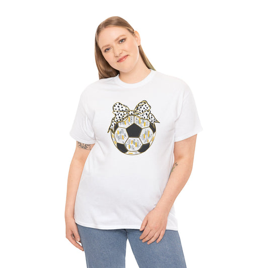 Soccer Ball with Polka Dot Bow T-Shirt
