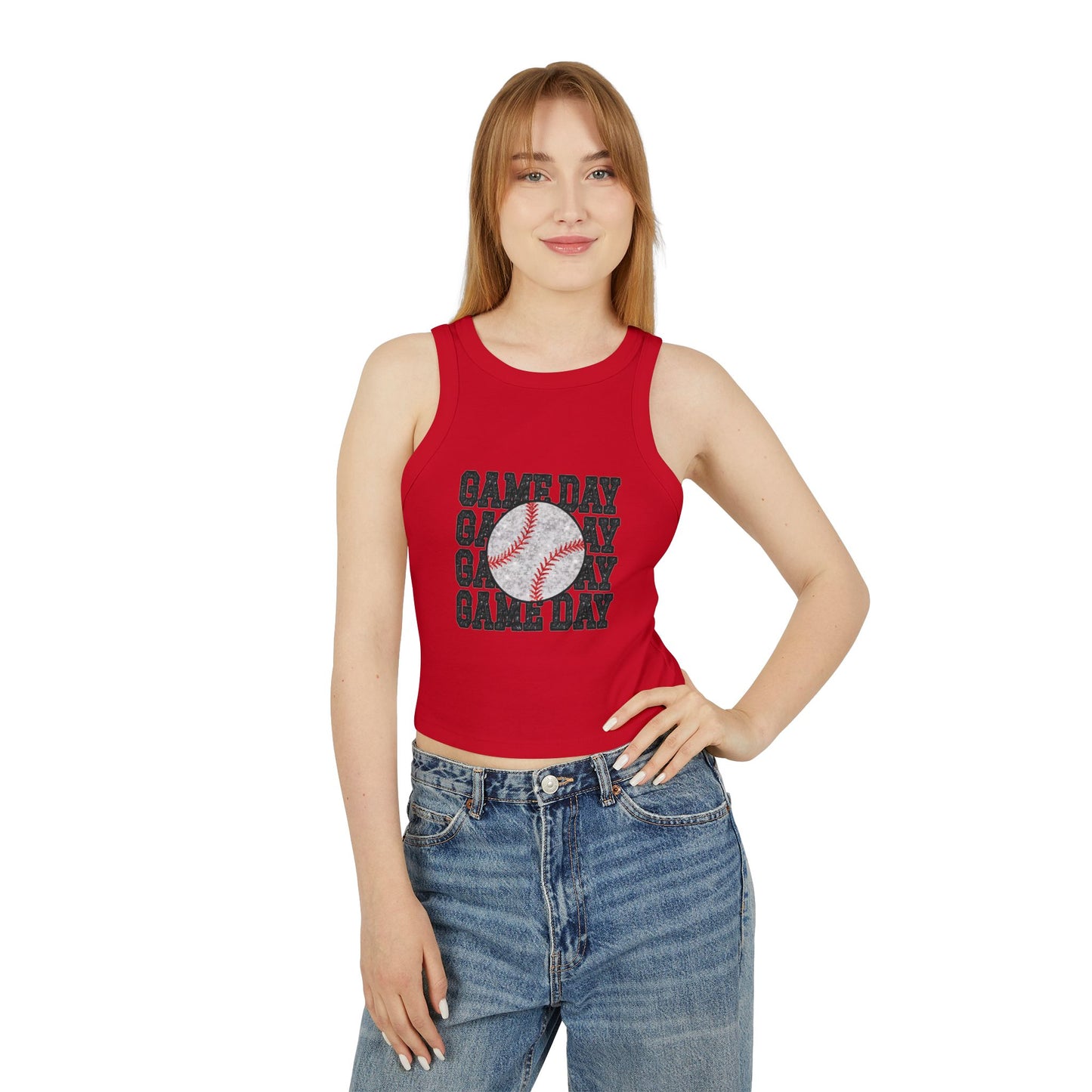 Baseball 'Game Day' Racer Tank Top