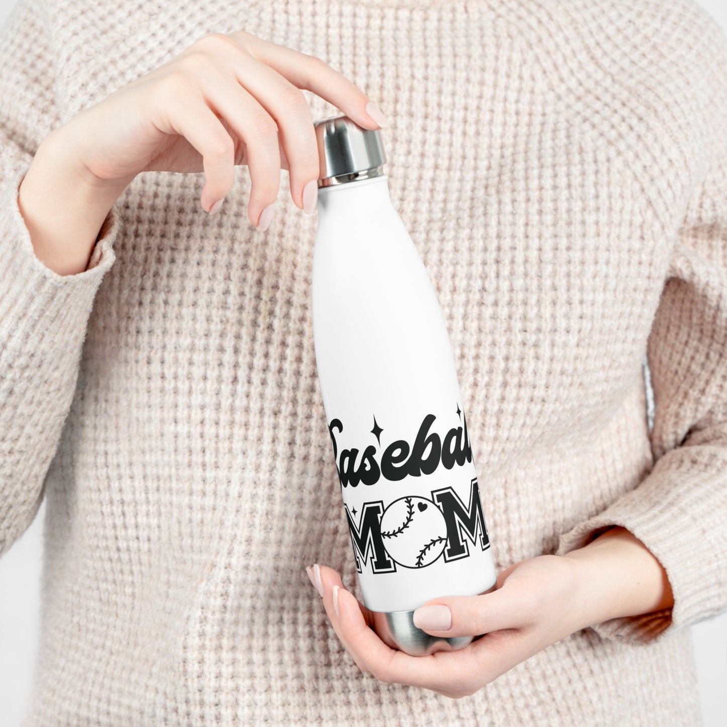 Baseball Mom Insulated Water Bottle - Perfect for Sports Enthusiasts, Gift for Moms, Hydration on the Go, Summer & Outdoor Fun