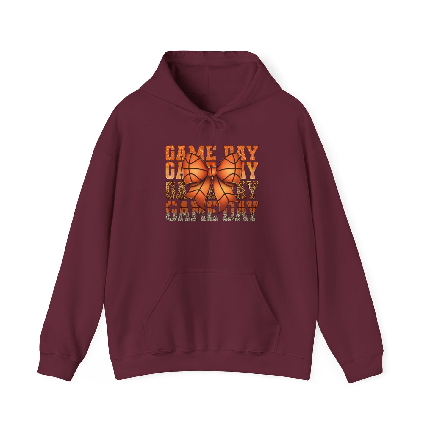 Game Day Basketball Hoodie – 'Game Day' Text with Basketball Graphic