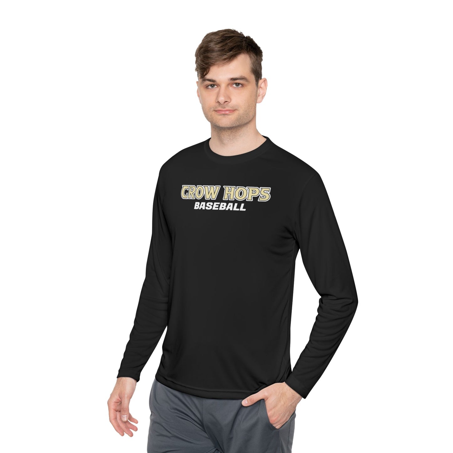 Crow Hops Baseball Long Sleeve Tee — Vintage Athletic Baseball Shirt