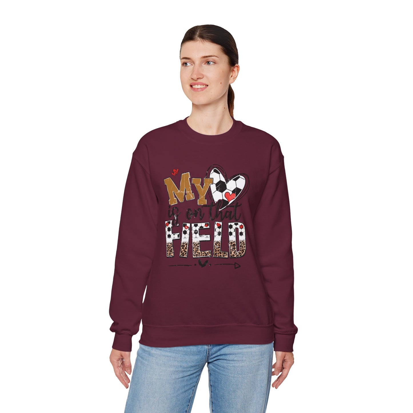 Soccer Mom Crewneck Sweatshirt - Cozy Sports Apparel, Gift for Sports Moms