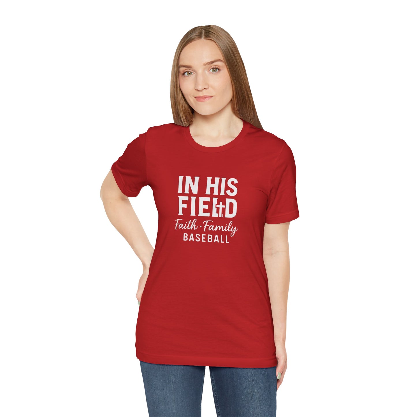 Baseball Mom Faith Unisex Jersey Tee