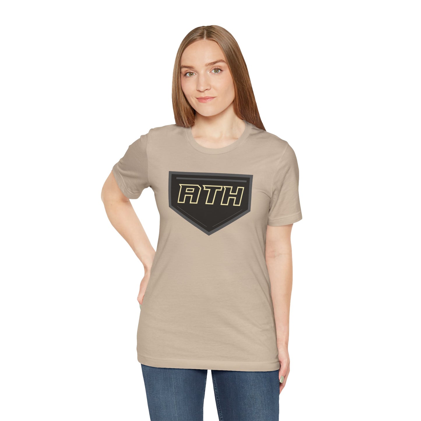 ATH Logo Tee — Athletic Patch Graphic T‑Shirt