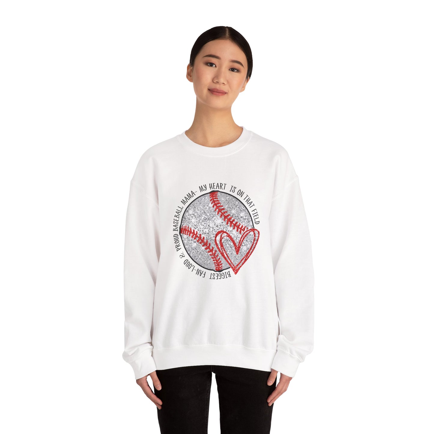 Baseball Mom Crewneck Sweatshirt
