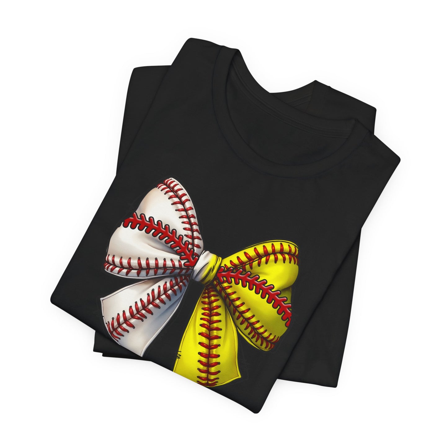 Baseball Softball Bow T-Shirt – Cute Coach Mom Fan Tee