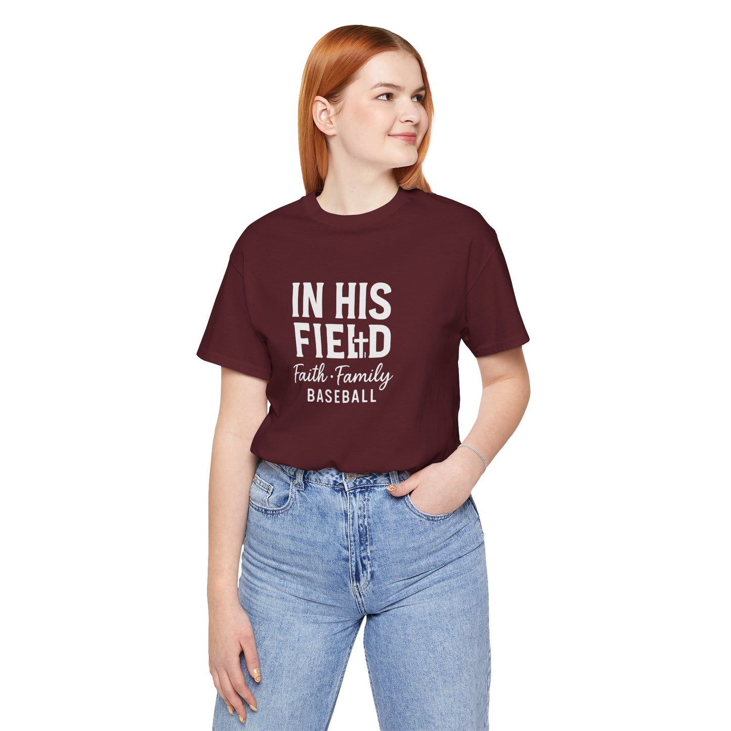 Baseball Mom Faith Unisex Jersey Tee
