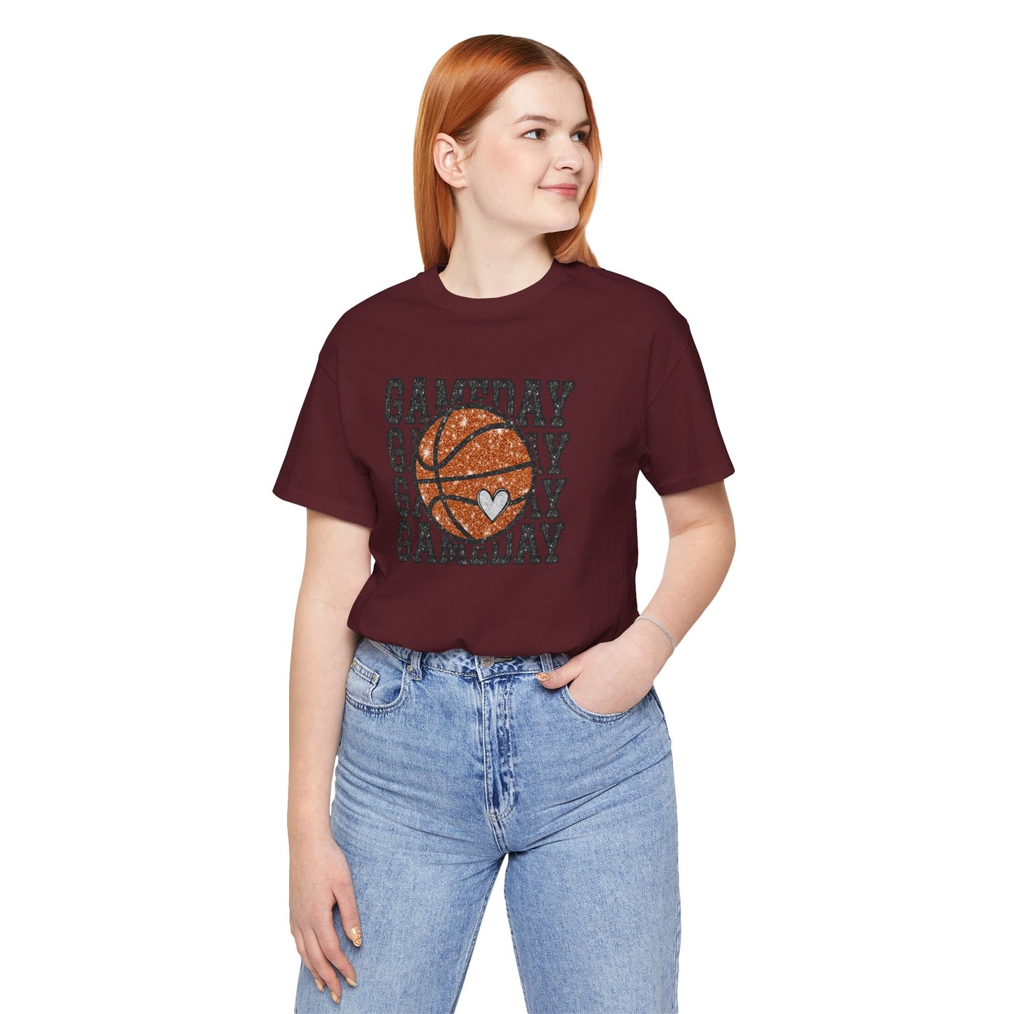 Gameday Basketball Tee — Personalized Jersey Back (Name & Number)