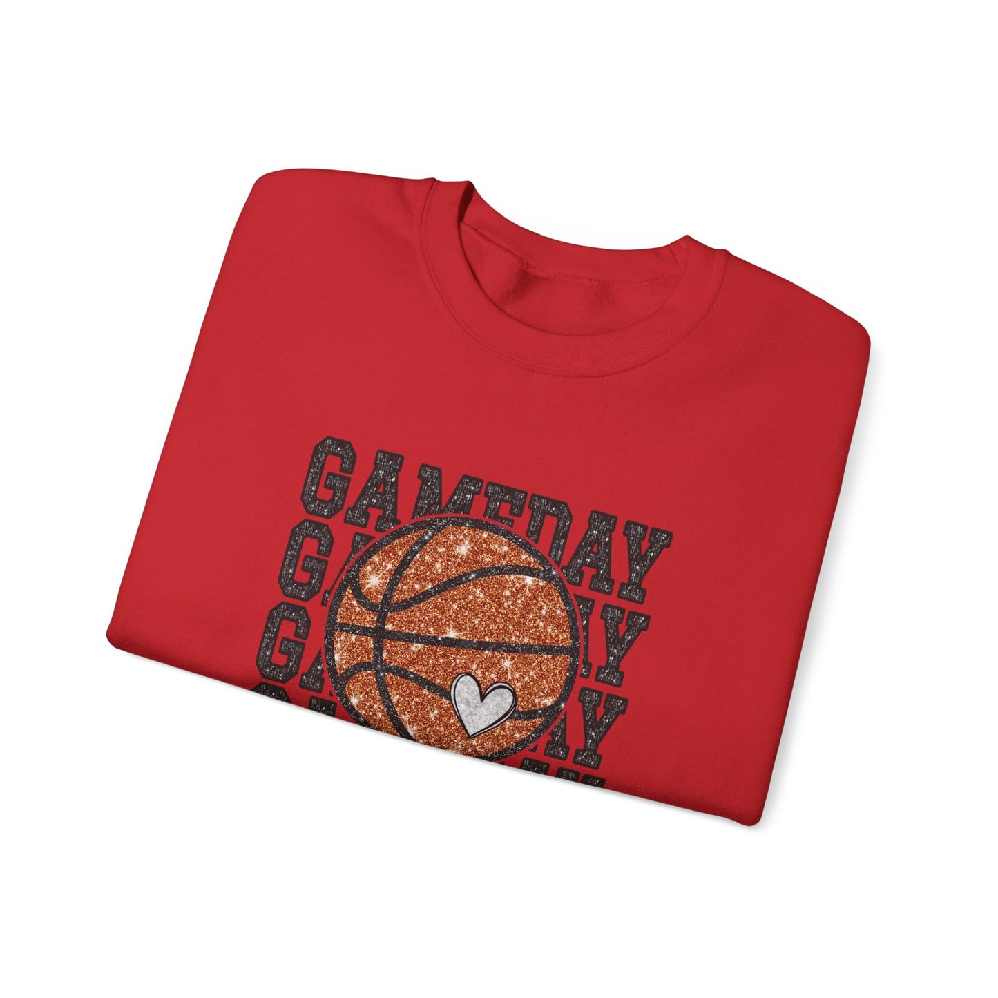 Basketball Game Day Crewneck Sweatshirt
