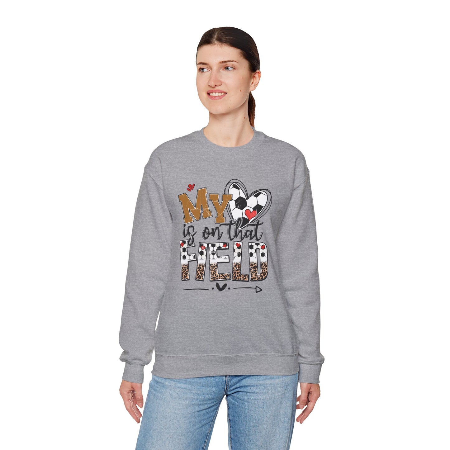 Soccer Mom Crewneck Sweatshirt - Cozy Sports Apparel, Gift for Sports Moms
