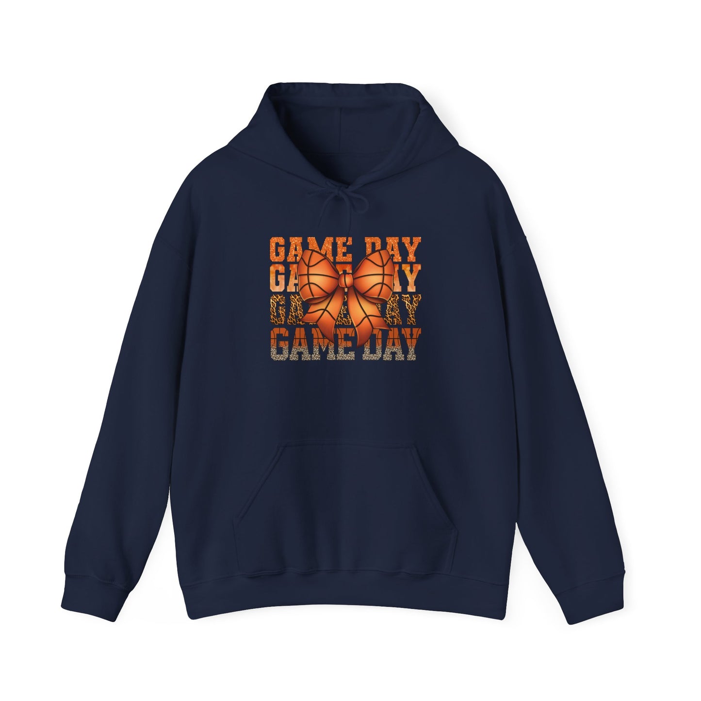 Game Day Basketball Hoodie – 'Game Day' Text with Basketball Graphic