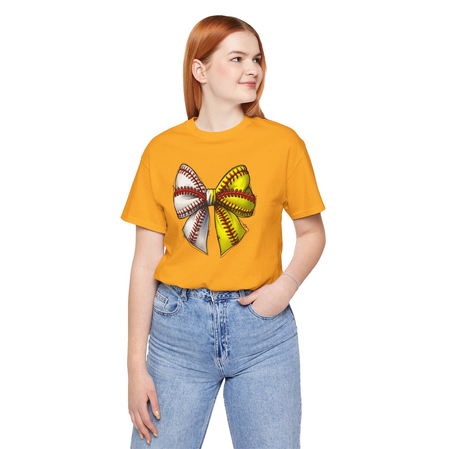 Baseball Softball Bow T-Shirt – Cute Coach Mom Fan Tee