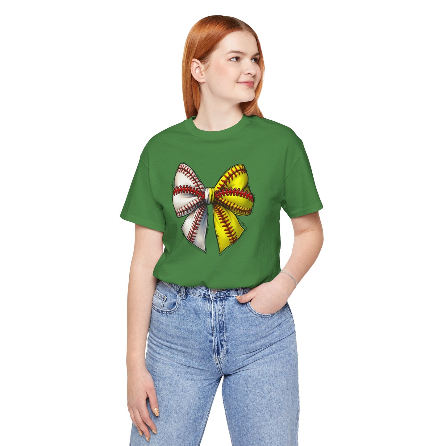 Baseball Softball Bow T-Shirt – Cute Coach Mom Fan Tee