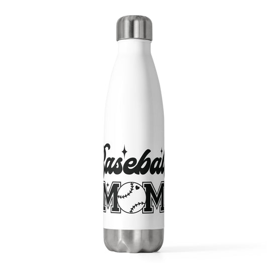 Baseball Mom Insulated Water Bottle - Perfect for Sports Enthusiasts, Gift for Moms, Hydration on the Go, Summer & Outdoor Fun