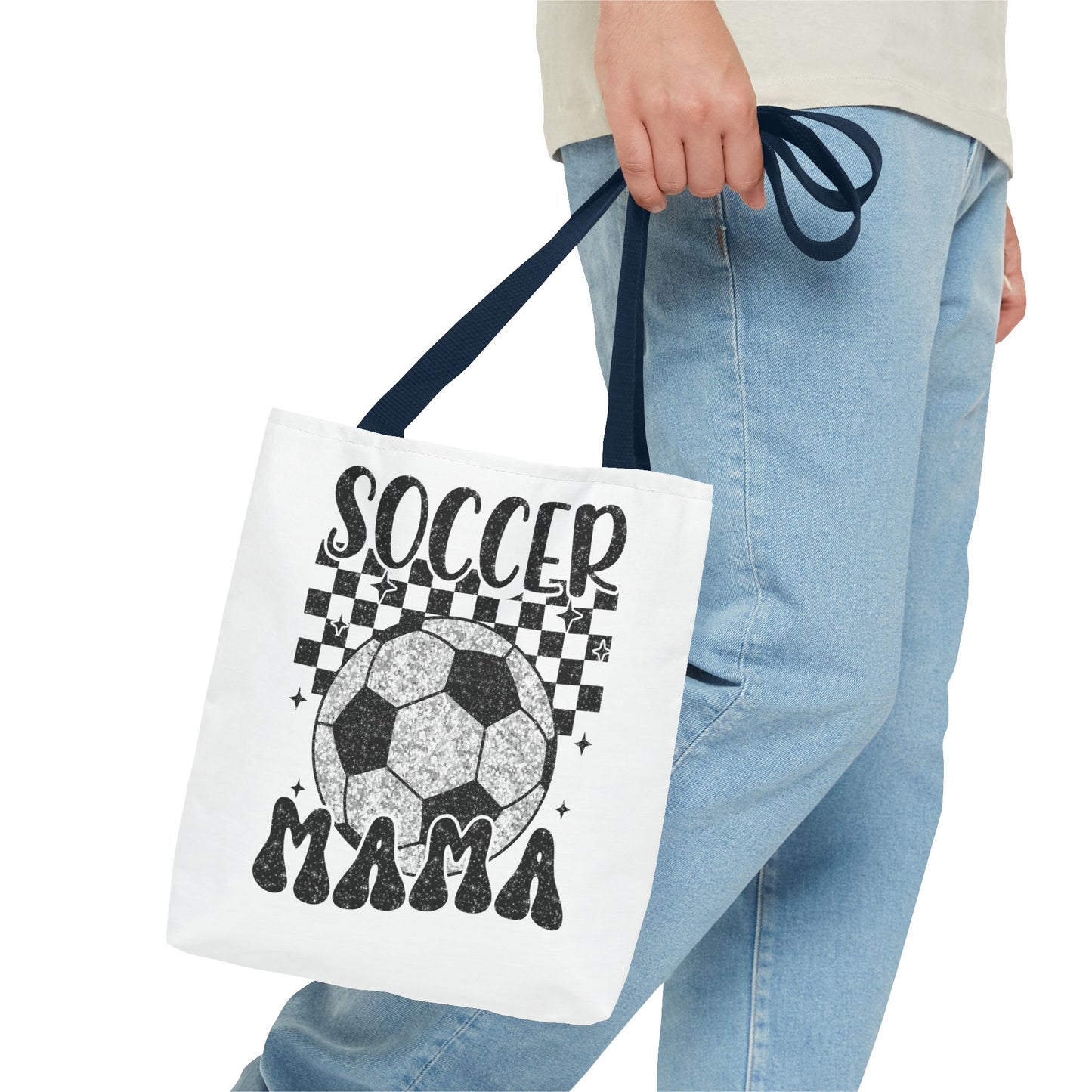 Soccer Mama Tote Bag, Sports Bag for Moms, Gift for Soccer Enthusiasts, Sporty Shopping Tote, Unique Soccer Gifts