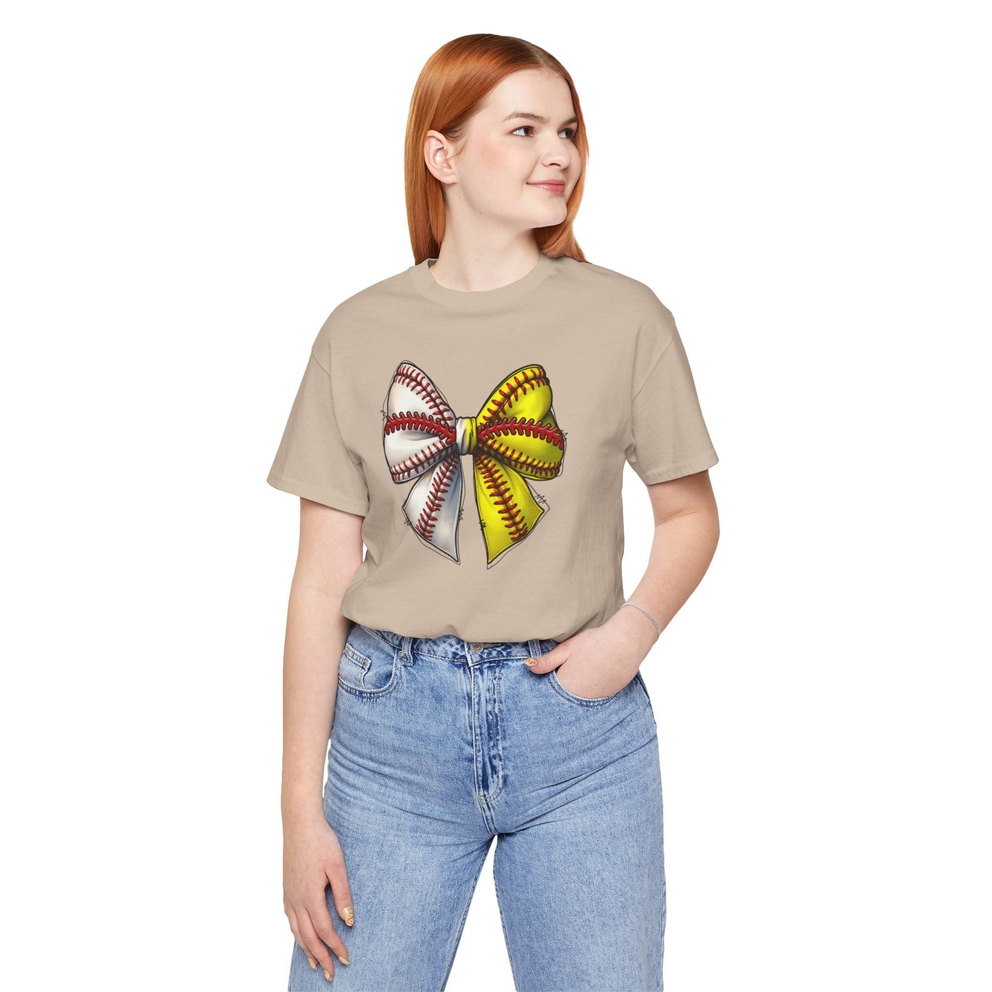 Baseball Softball Bow T-Shirt – Cute Coach Mom Fan Tee