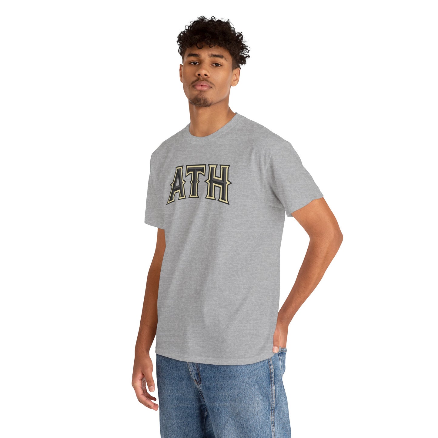 ATH Vintage Collegiate T‑Shirt — Retro Athletic Lettering Tee