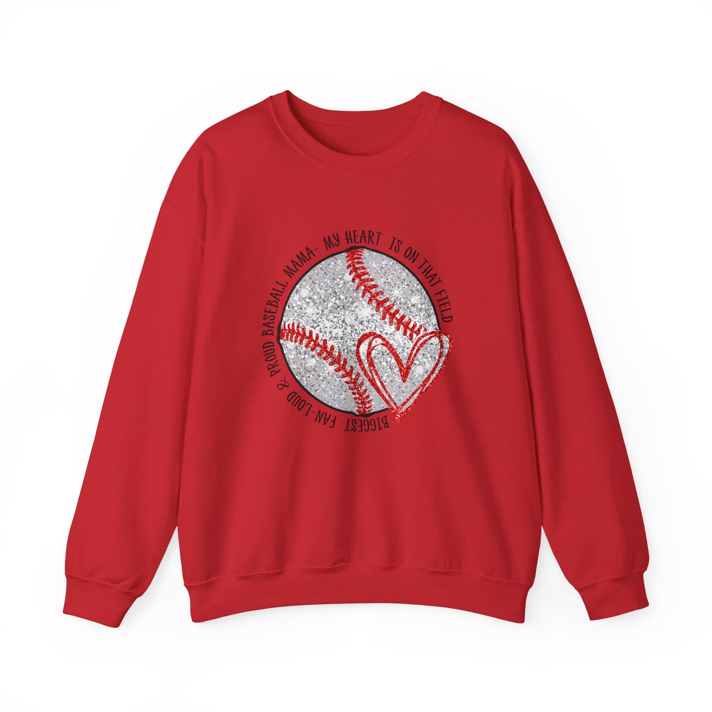 Baseball Mom Crewneck Sweatshirt