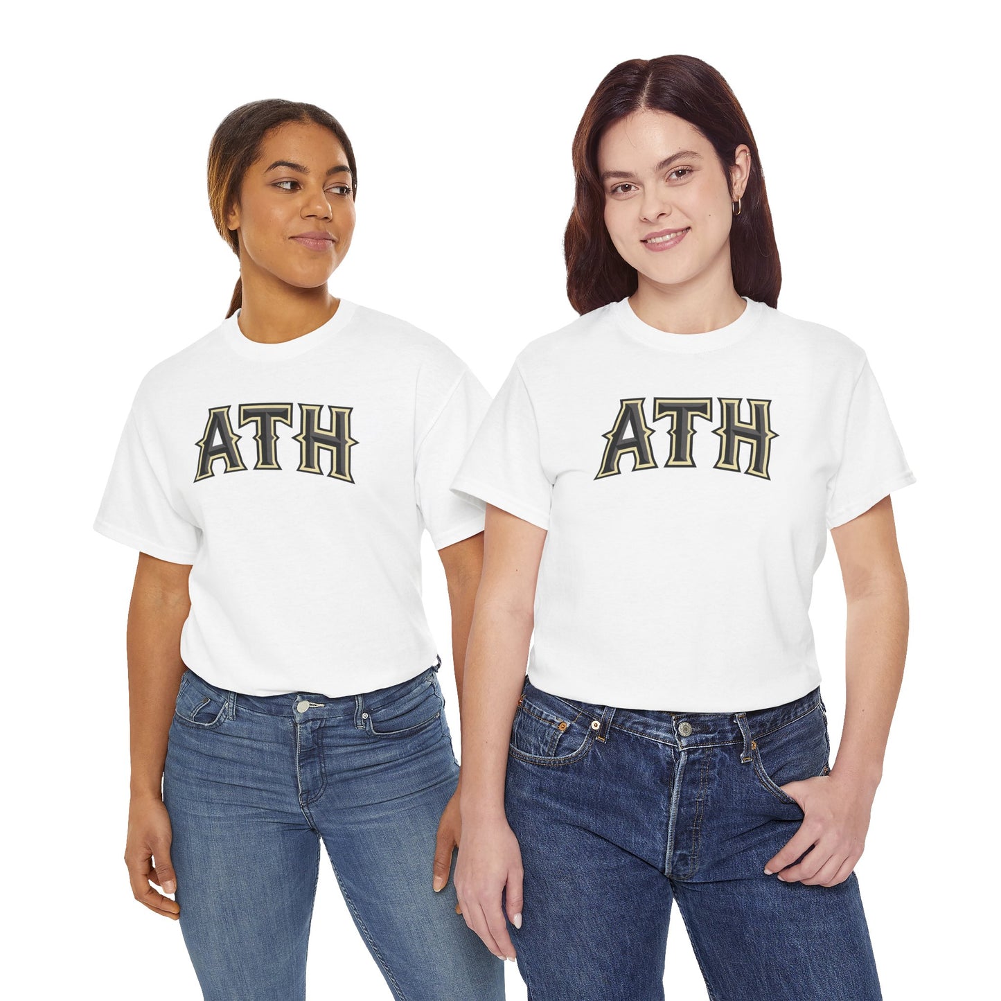 ATH Vintage Collegiate T‑Shirt — Retro Athletic Lettering Tee