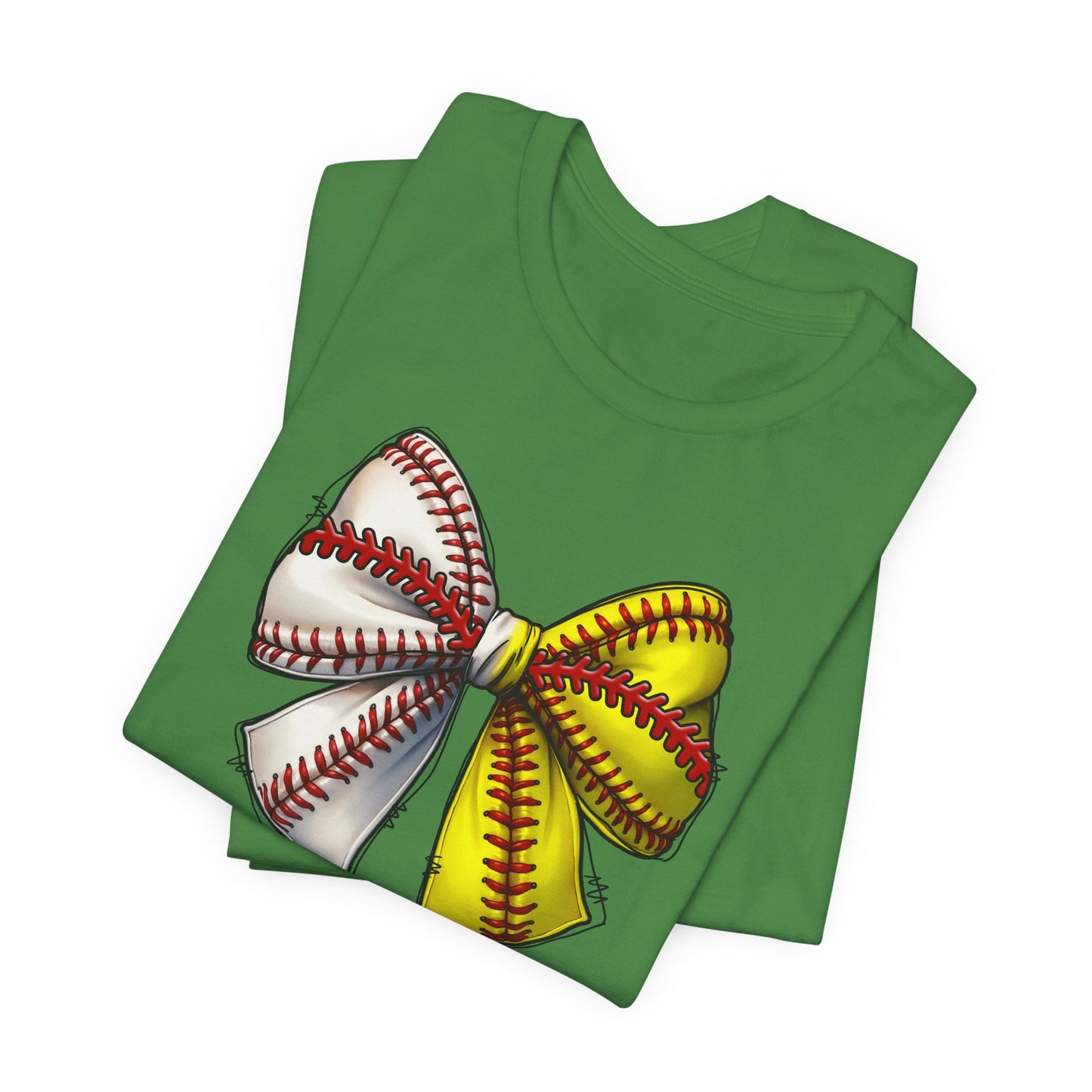 Baseball Softball Bow T-Shirt – Cute Coach Mom Fan Tee