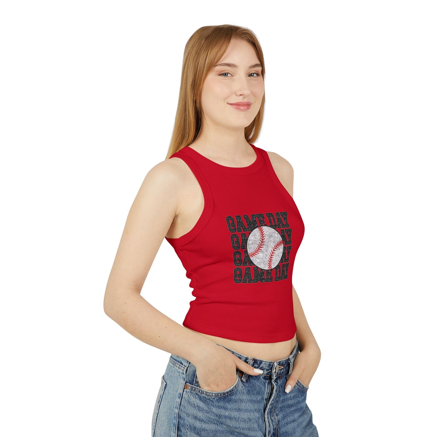 Baseball 'Game Day' Racer Tank Top