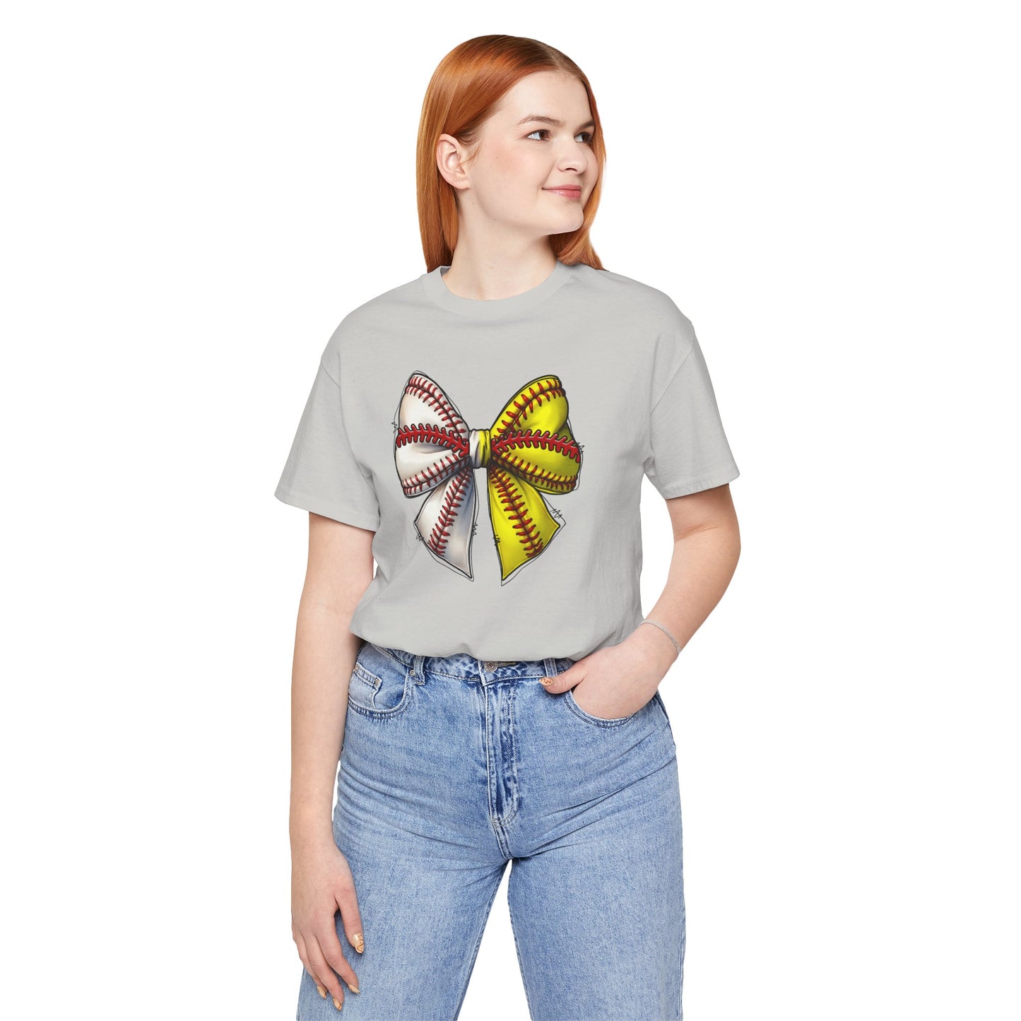 Baseball Softball Bow T-Shirt – Cute Coach Mom Fan Tee
