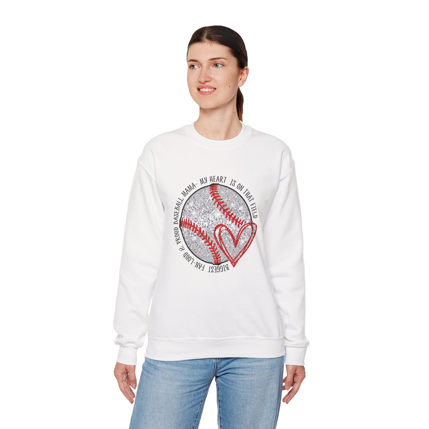 Baseball Mom Crewneck Sweatshirt