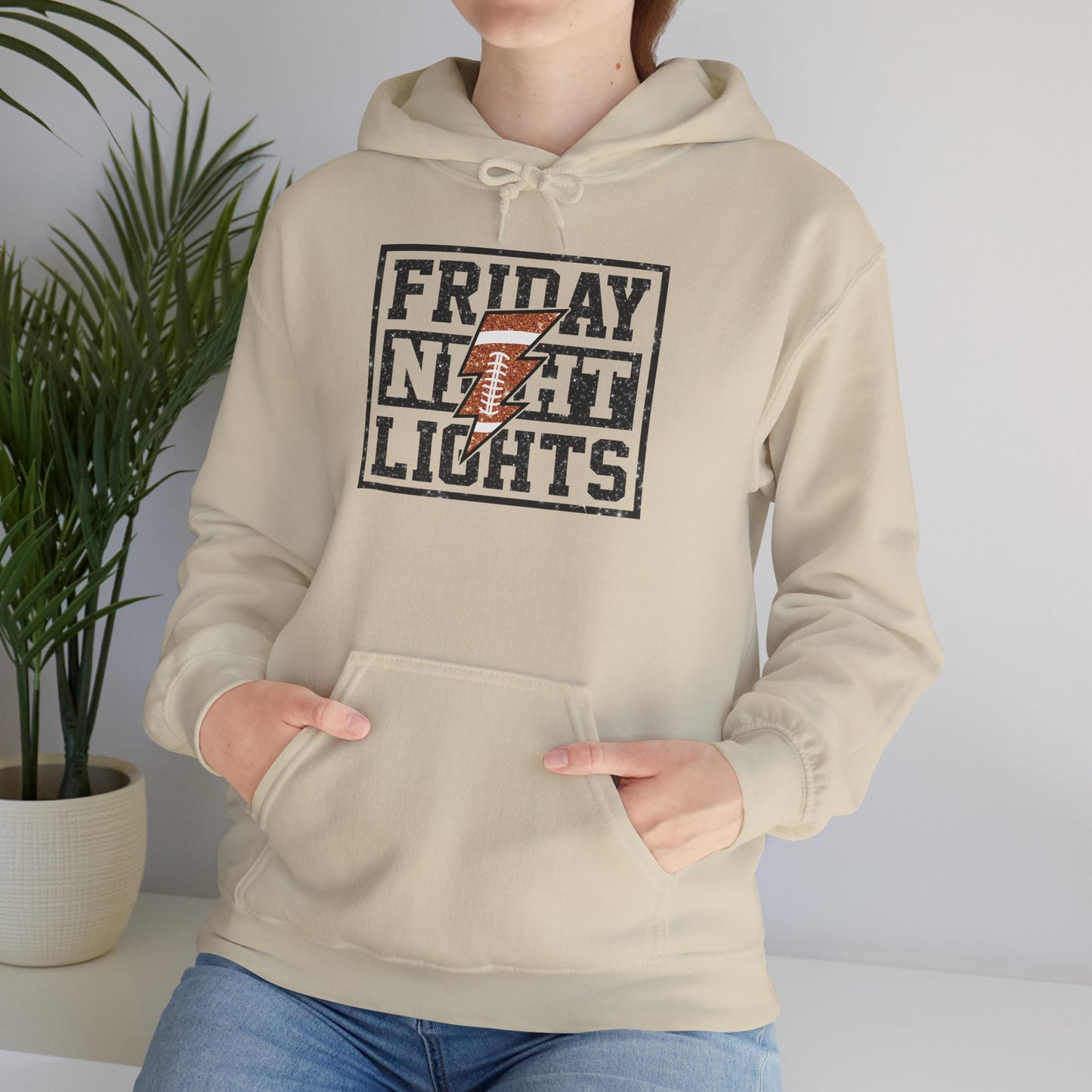 Friday Night Lights Unisex Hoodie, Cozy Sweatshirt for Game Day, Ideal for Sports Fans, Gift for Tailgate Parties, Fall Fashion Essential