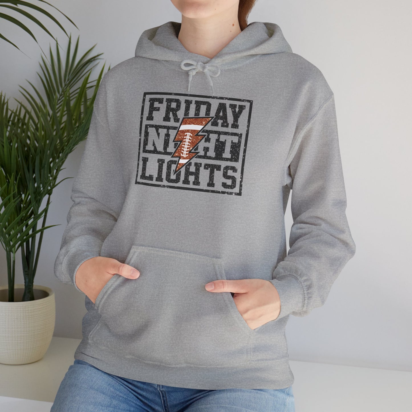 Friday Night Lights Unisex Hoodie, Cozy Sweatshirt for Game Day, Ideal for Sports Fans, Gift for Tailgate Parties, Fall Fashion Essential