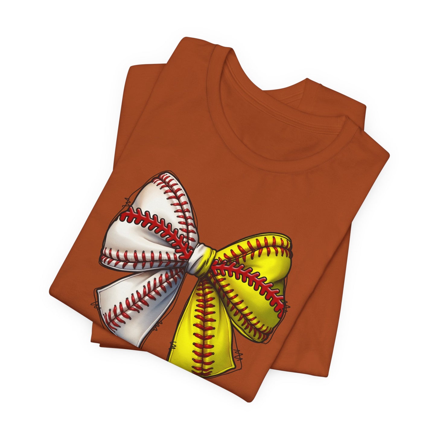 Baseball Softball Bow T-Shirt – Cute Coach Mom Fan Tee