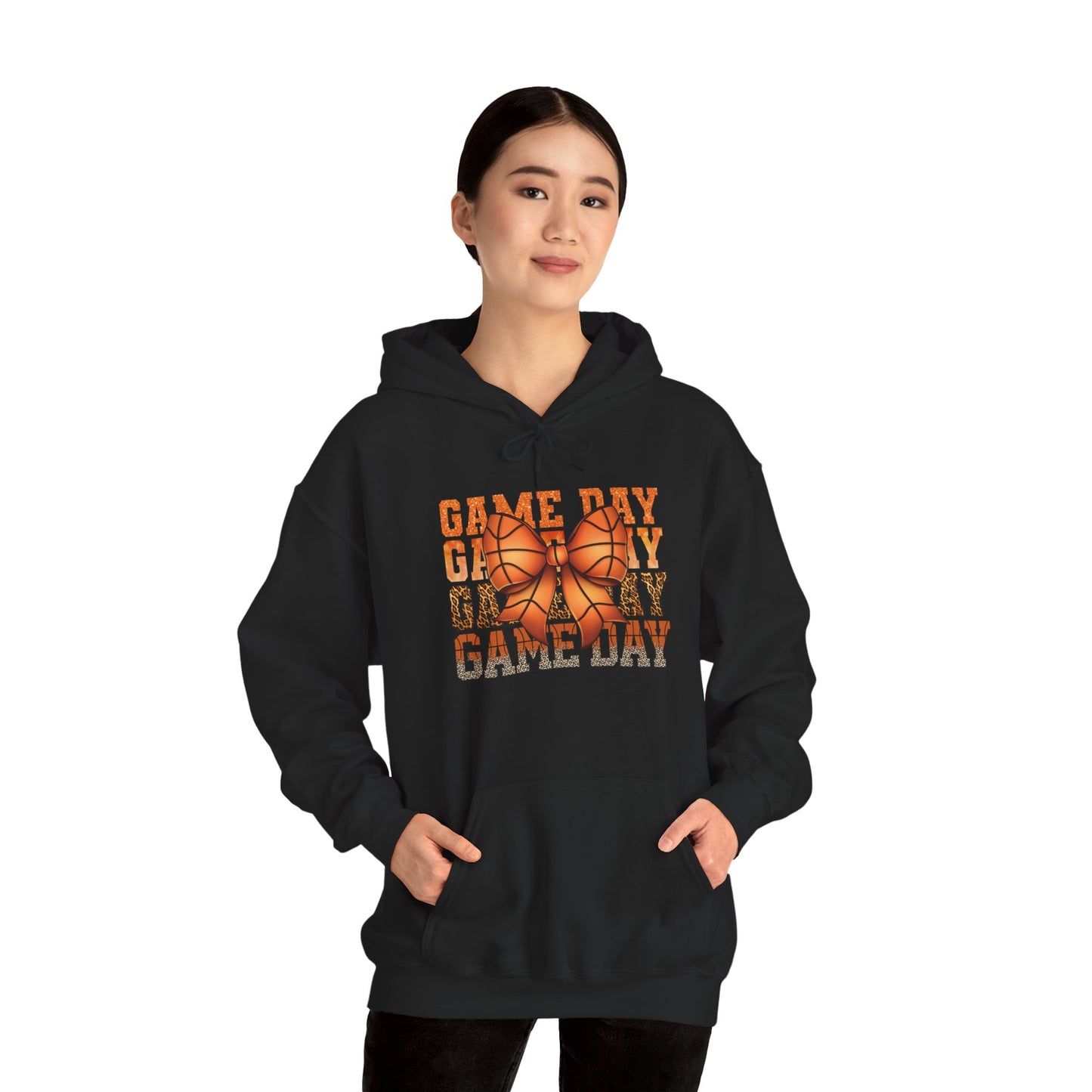 Game Day Basketball Hoodie – 'Game Day' Text with Basketball Graphic