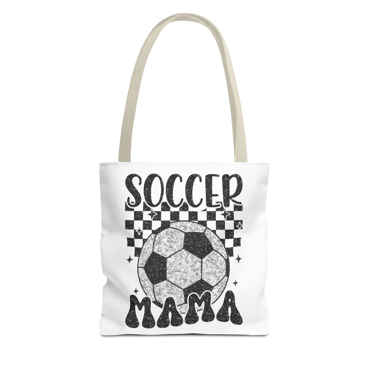Soccer Mama Tote Bag, Sports Bag for Moms, Gift for Soccer Enthusiasts, Sporty Shopping Tote, Unique Soccer Gifts