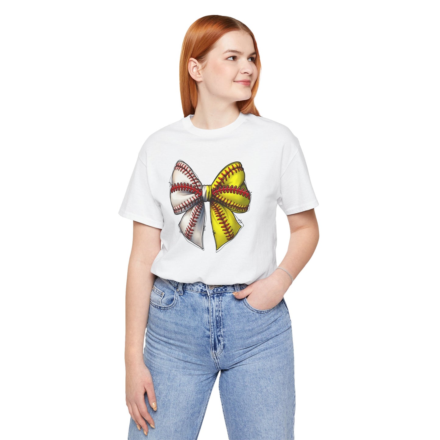 Baseball Softball Bow T-Shirt – Cute Coach Mom Fan Tee