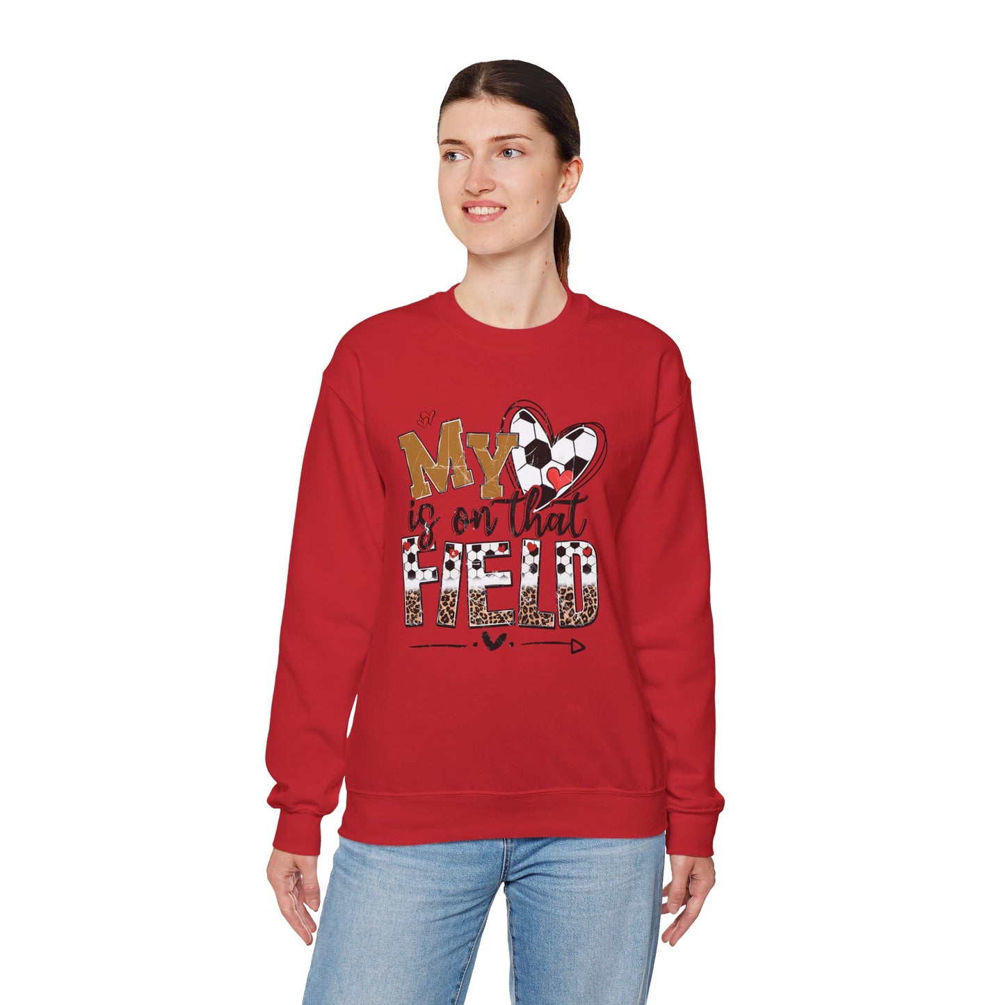 Soccer Mom Crewneck Sweatshirt - Cozy Sports Apparel, Gift for Sports Moms