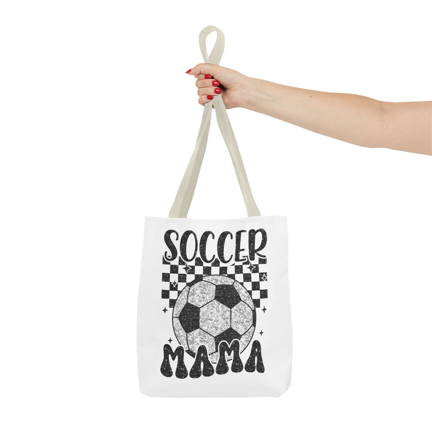 Soccer Mama Tote Bag, Sports Bag for Moms, Gift for Soccer Enthusiasts, Sporty Shopping Tote, Unique Soccer Gifts