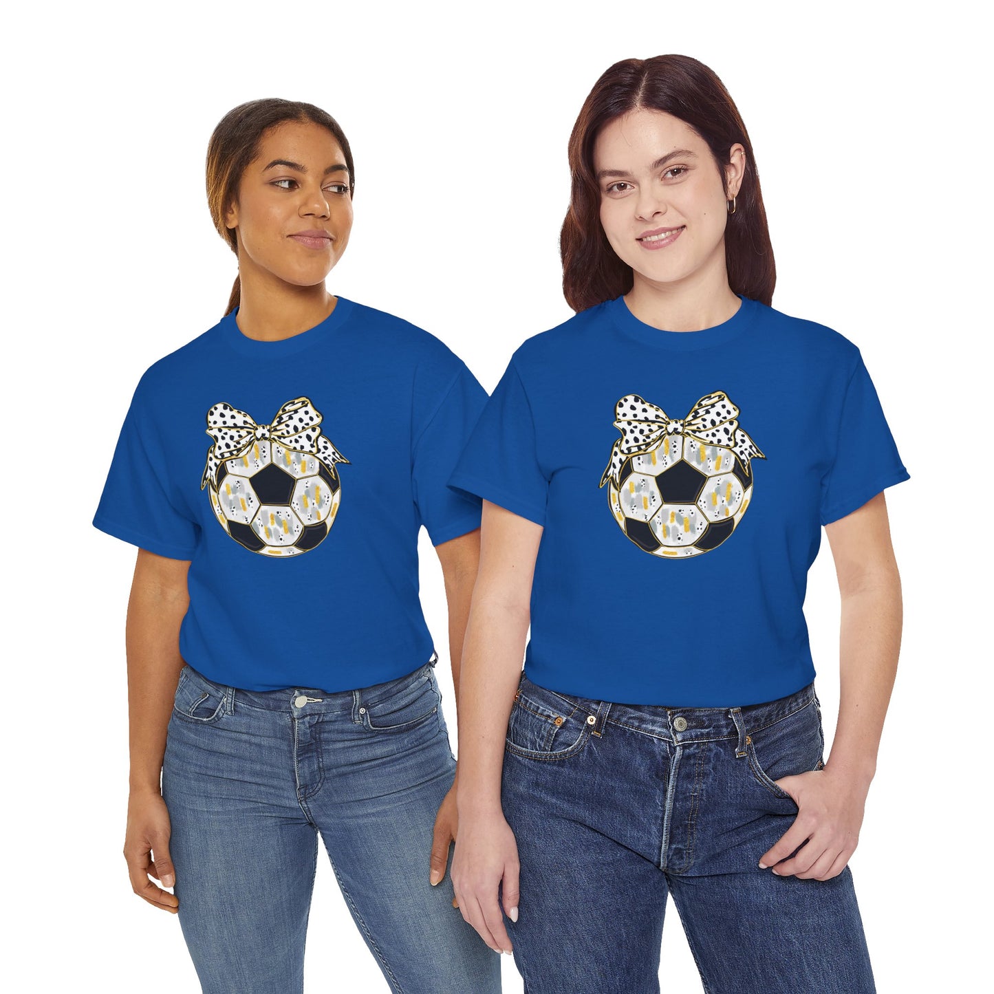 Soccer Ball with Polka Dot Bow T-Shirt