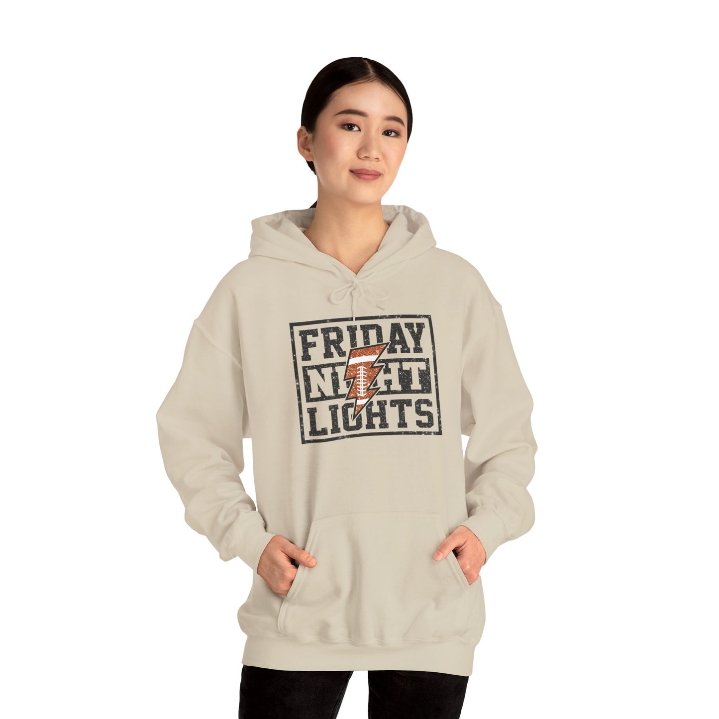 Friday Night Lights Unisex Hoodie, Cozy Sweatshirt for Game Day, Ideal for Sports Fans, Gift for Tailgate Parties, Fall Fashion Essential