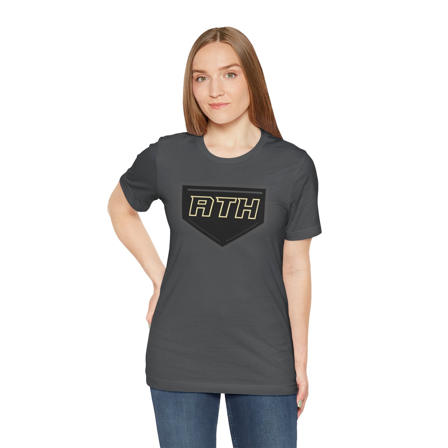 ATH Logo Tee — Athletic Patch Graphic T‑Shirt