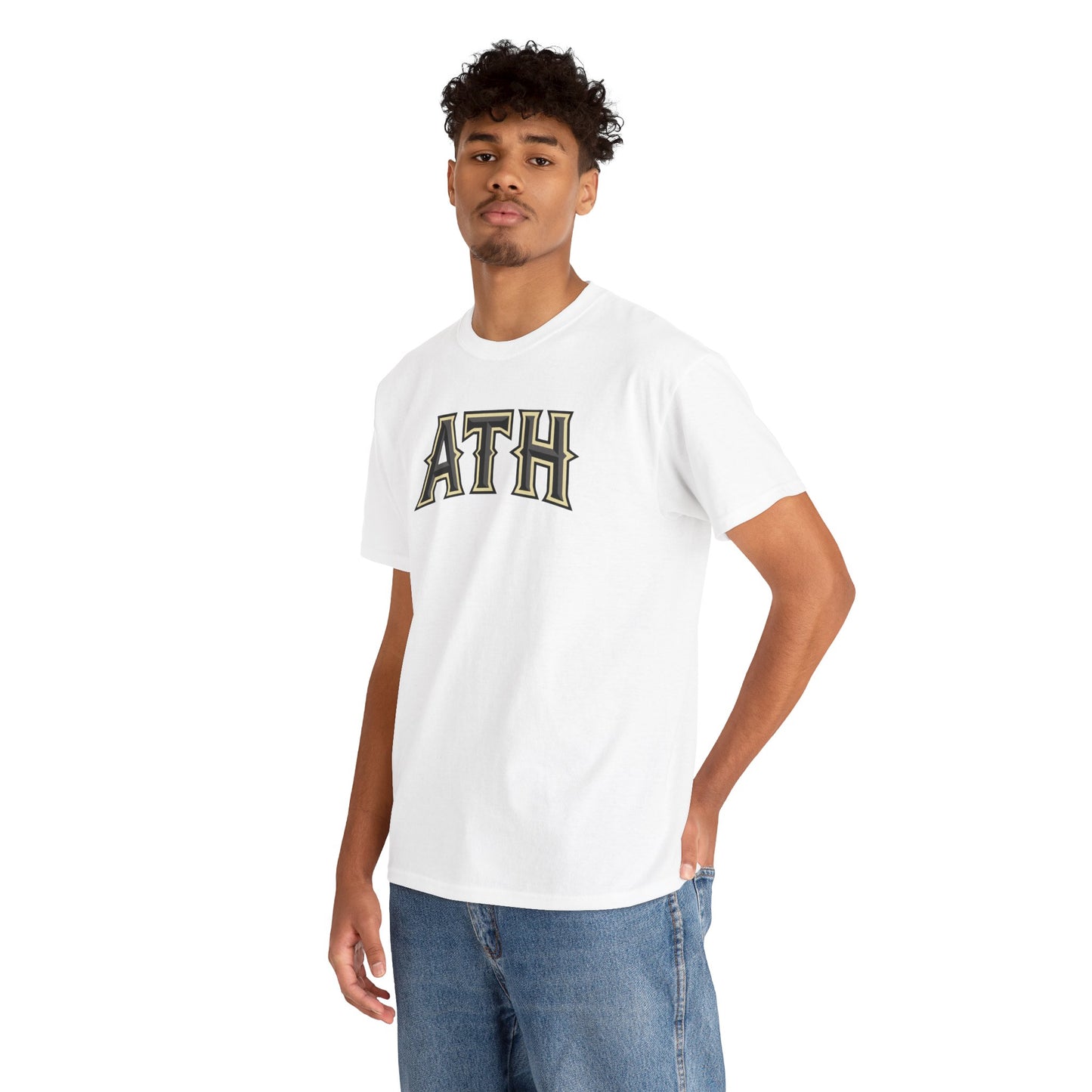 ATH Vintage Collegiate T‑Shirt — Retro Athletic Lettering Tee