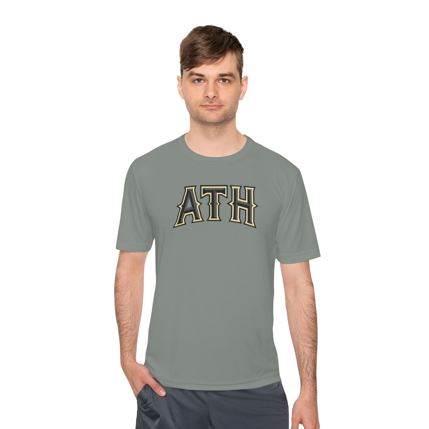 ATH Athletic Tee — Retro Varsity Moisture-Wicking Shirt