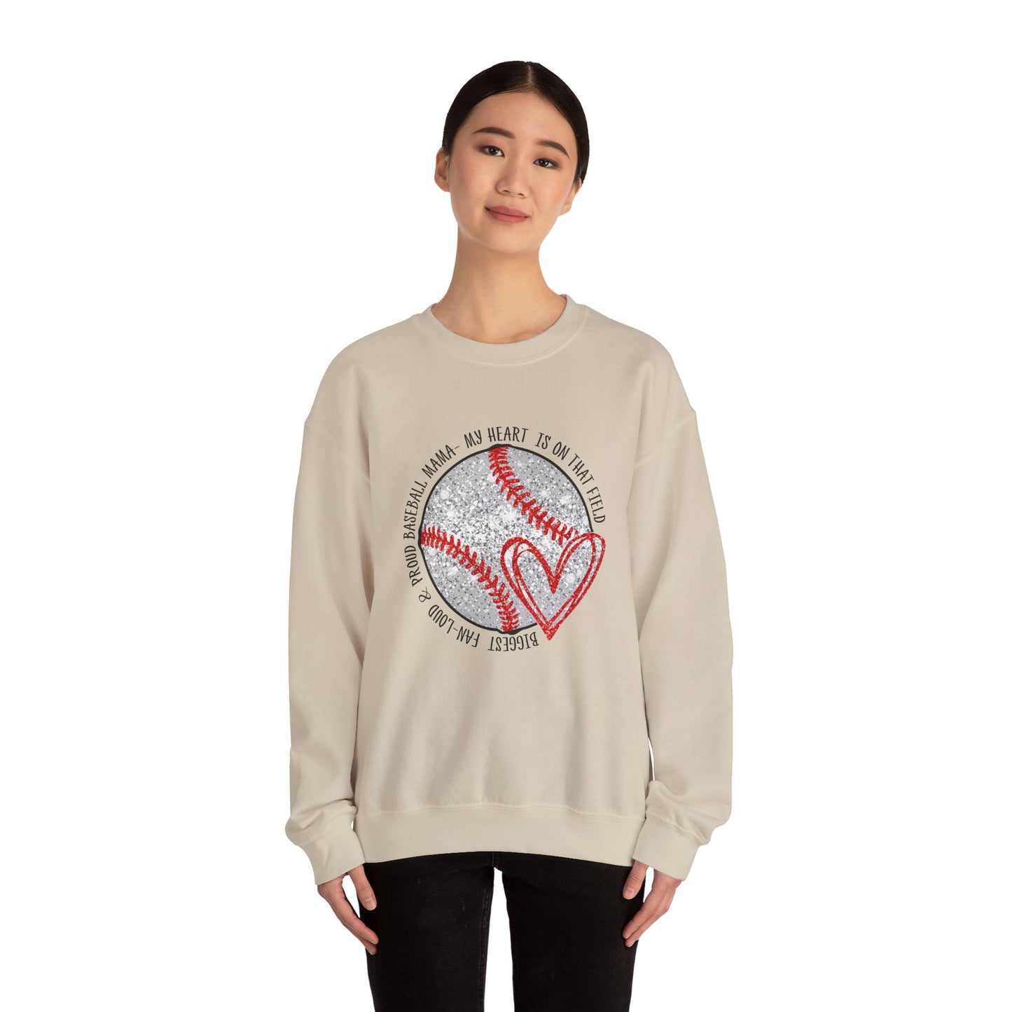 Baseball Mom Crewneck Sweatshirt
