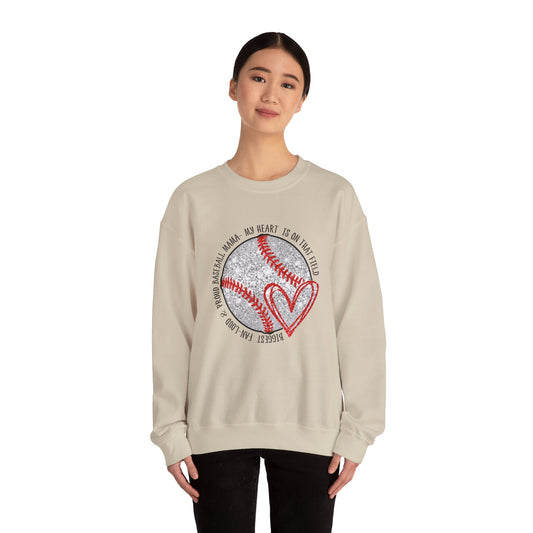 Baseball Mom Crewneck Sweatshirt