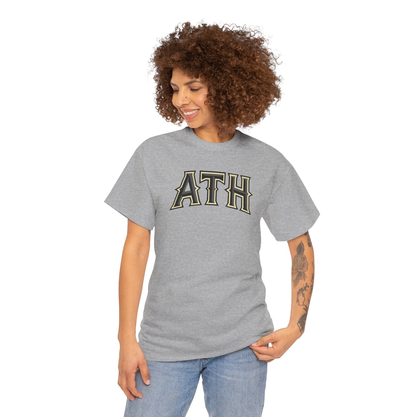 ATH Vintage Collegiate T‑Shirt — Retro Athletic Lettering Tee
