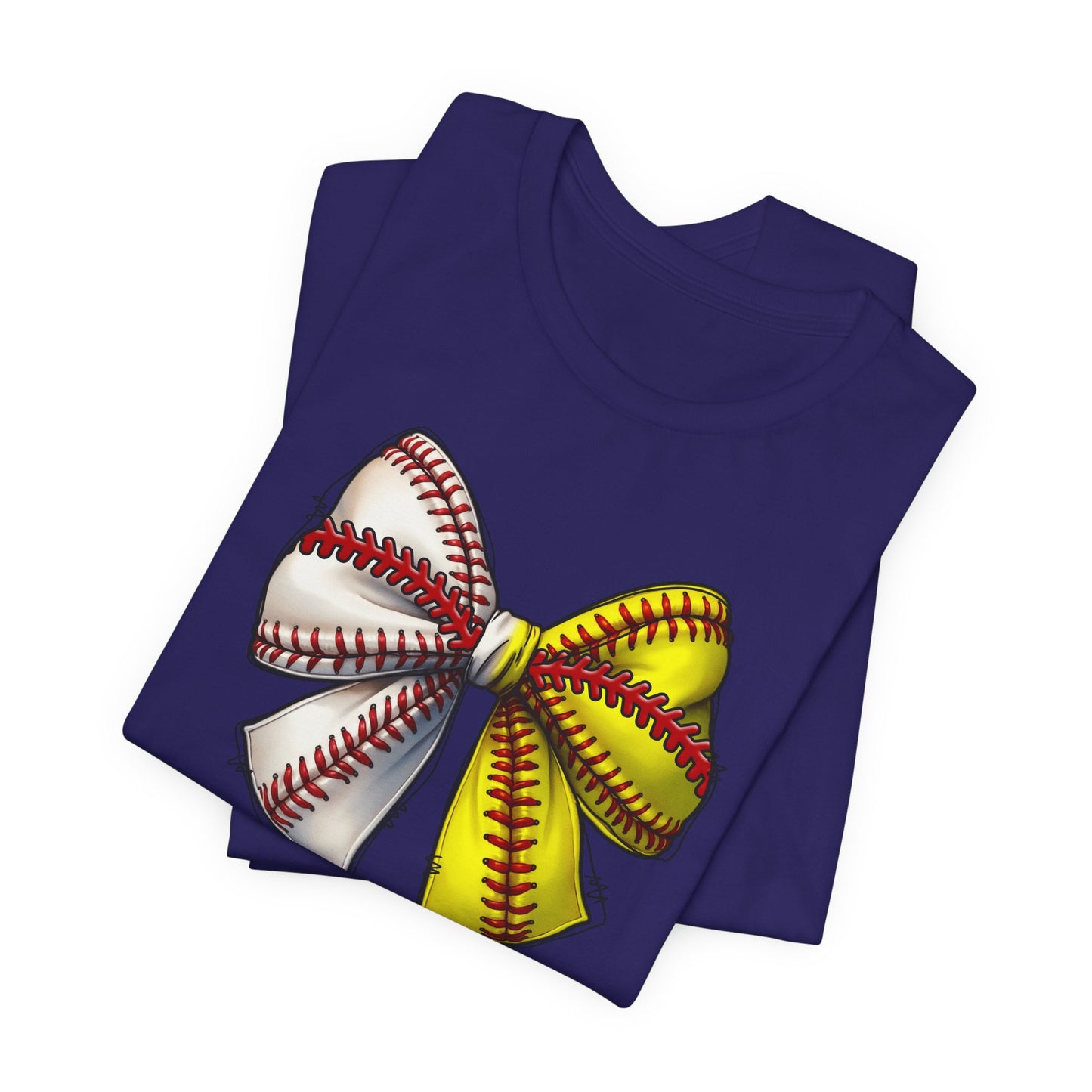 Baseball Softball Bow T-Shirt – Cute Coach Mom Fan Tee