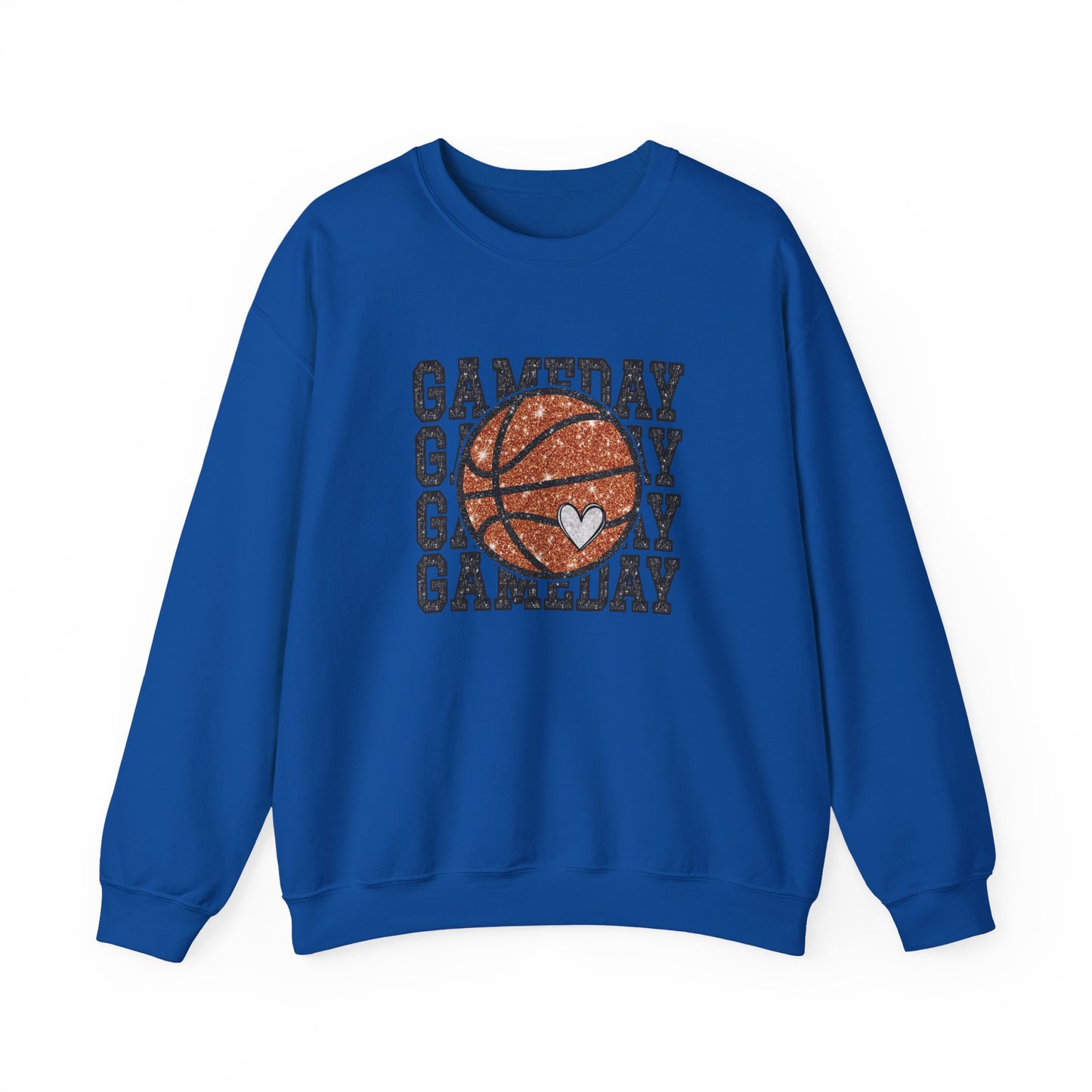 Basketball Game Day Crewneck Sweatshirt