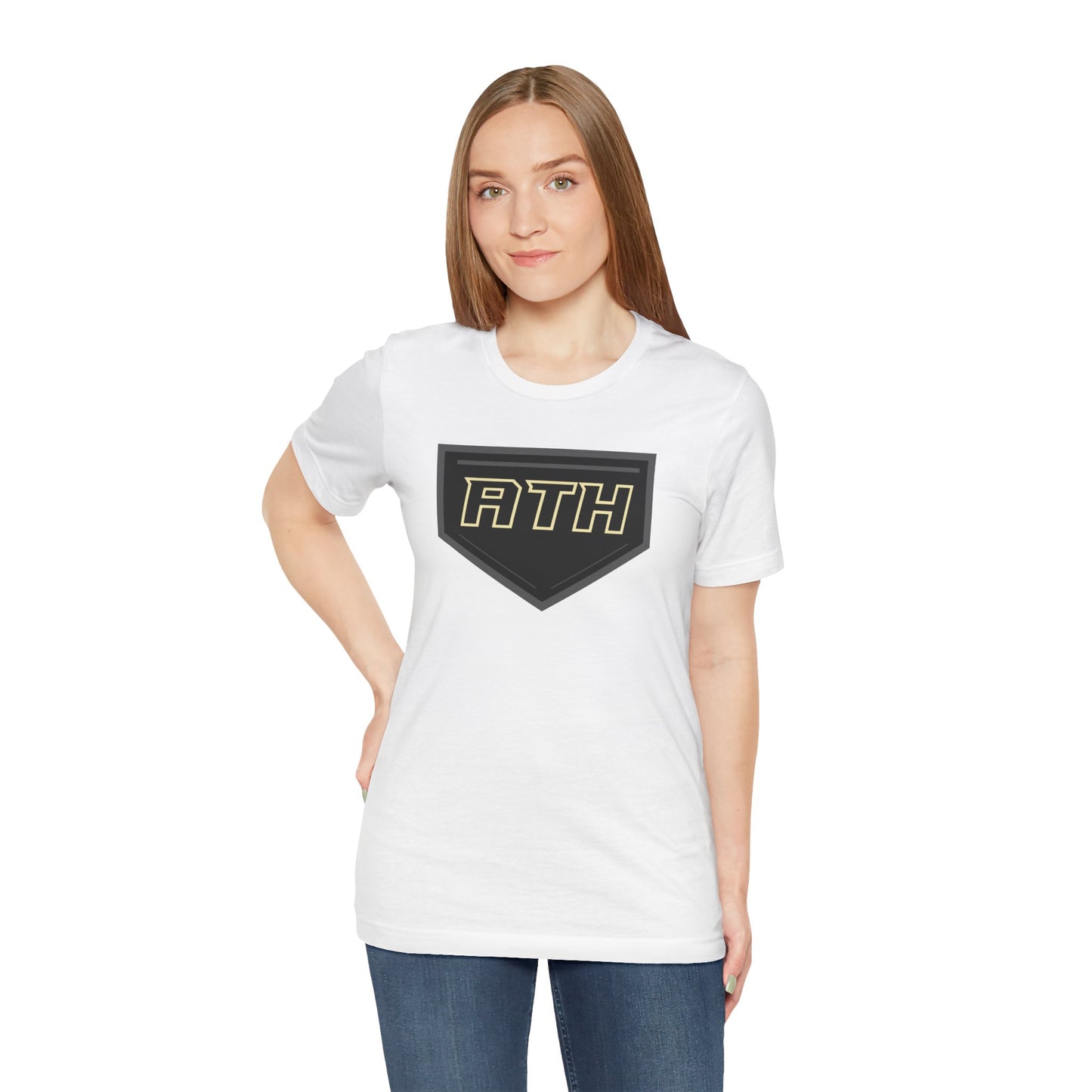 ATH Logo Tee — Athletic Patch Graphic T‑Shirt