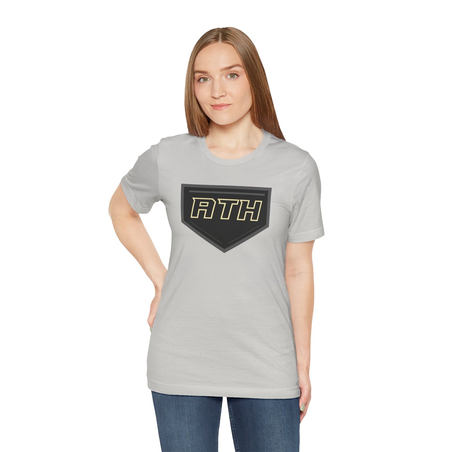 ATH Logo Tee — Athletic Patch Graphic T‑Shirt