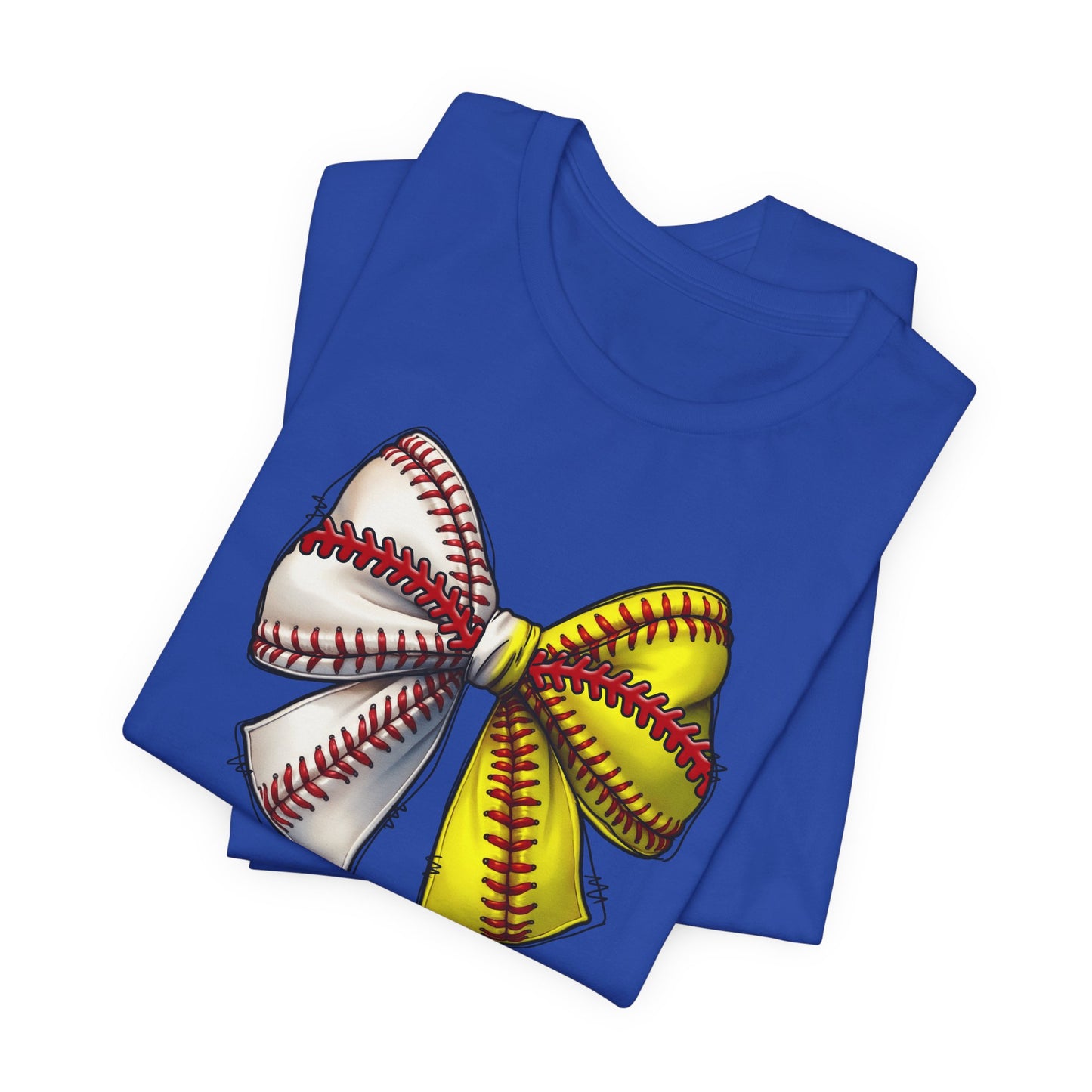 Baseball Softball Bow T-Shirt – Cute Coach Mom Fan Tee