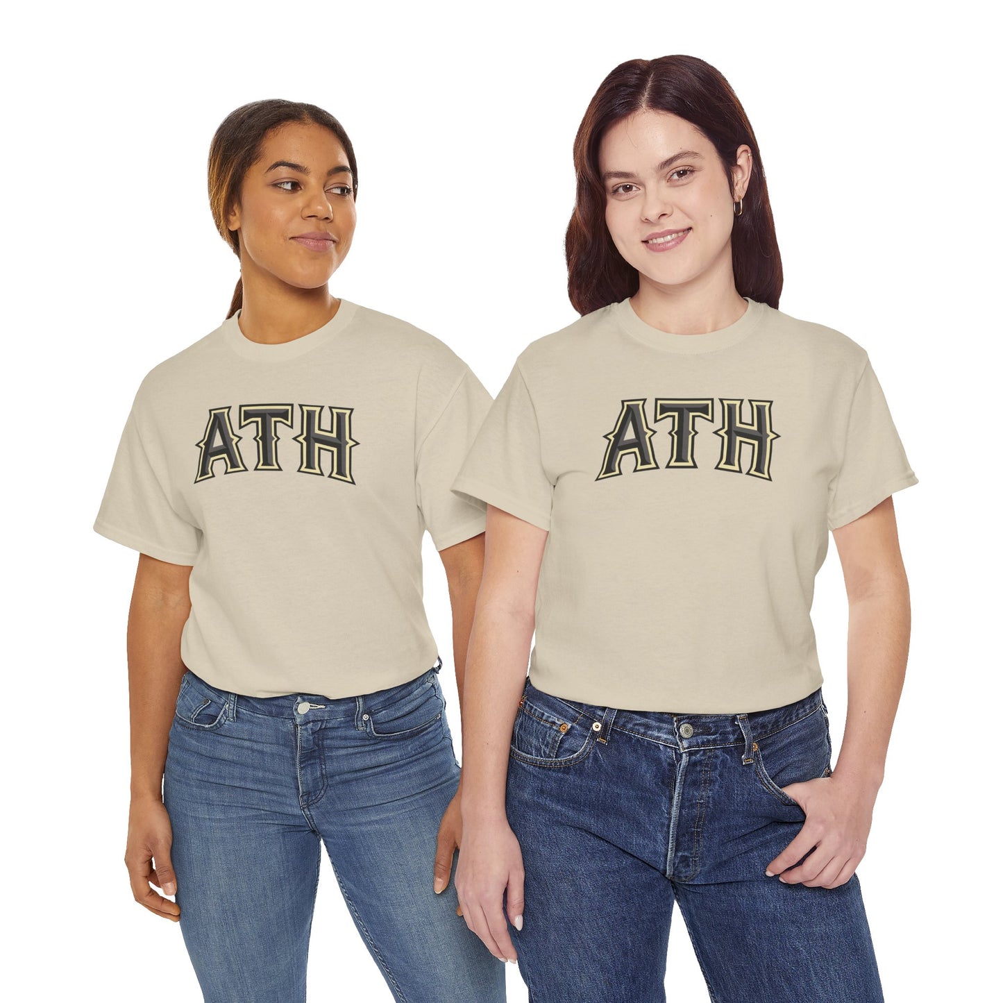 ATH Vintage Collegiate T‑Shirt — Retro Athletic Lettering Tee