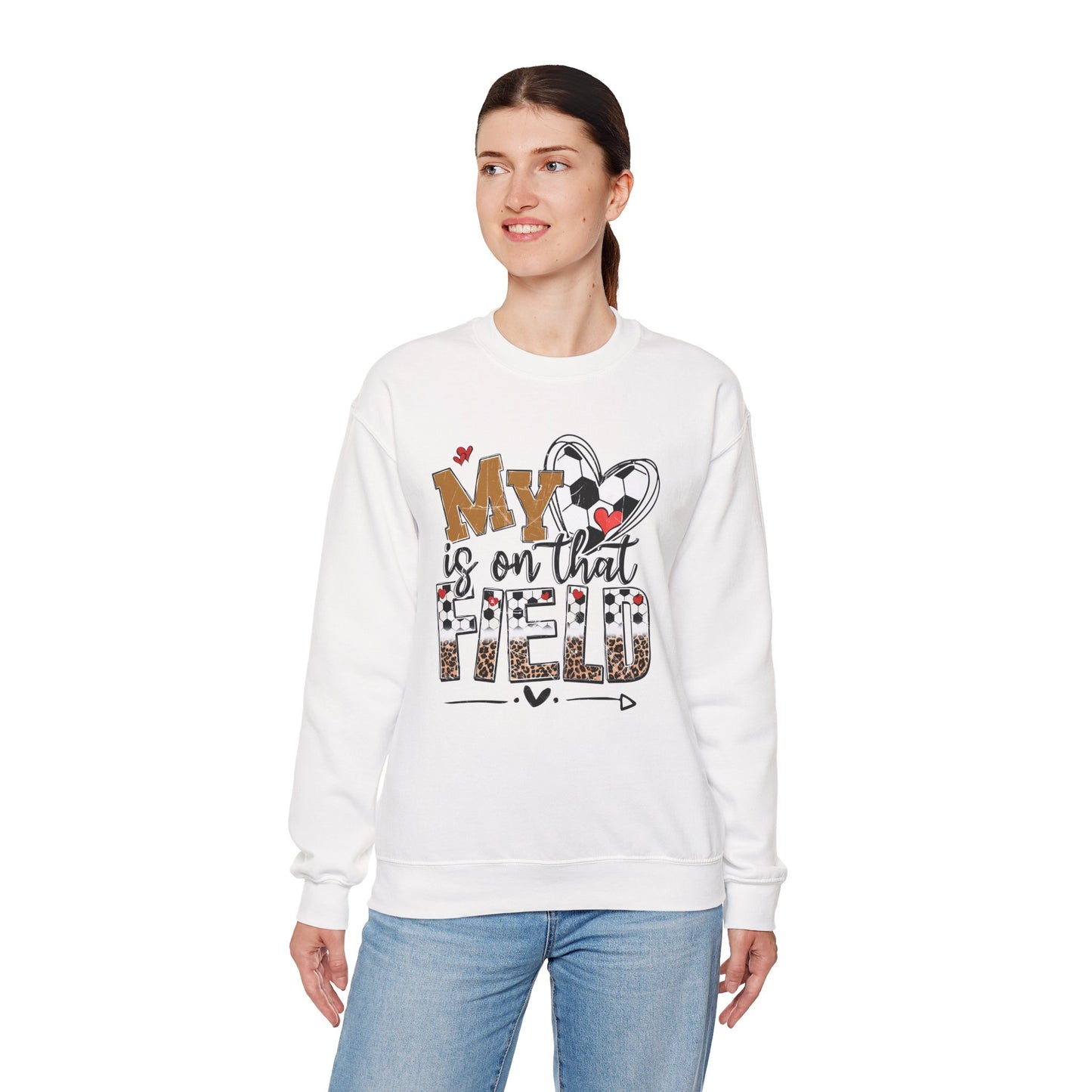 Soccer Mom Crewneck Sweatshirt - Cozy Sports Apparel, Gift for Sports Moms